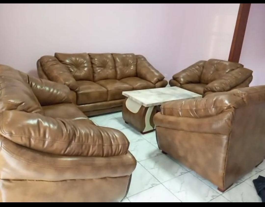 Wooden office desk and furniture